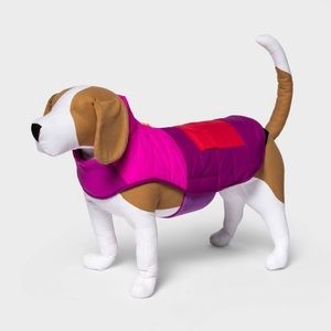 Color Block Option Dog Puffer nwt pink Barbie barbiecore
